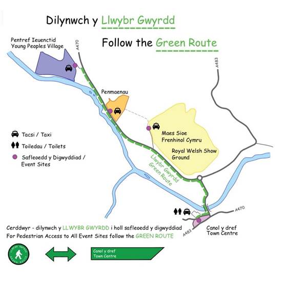 Green Route Map Green Route Map